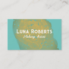 色彩の鮮やか金ゴールド 名刺