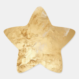 色彩の鮮やか金ゴールド 星シール