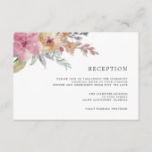 色彩の鮮やか開花披露宴カード エンクロージャーカード (正面)