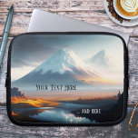 色彩の鮮やか雪キャップ山ラップトップスリーブ ラップトップスリーブ<br><div class="desc">ラップトップスリーブは雪絵画の山のキャップを特集。文字はオプション。</div>