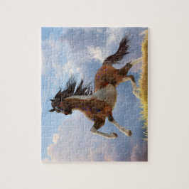 色彩の鮮やか馬 ジグソーパズル