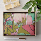 色彩の鮮やかArt Flowers Art Journal Gift Wrap Wrapping 薄葉紙 (ギフト)