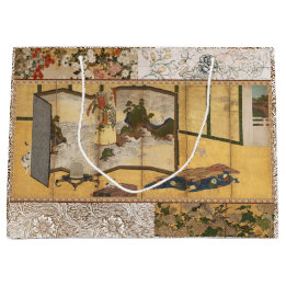 色彩の鮮やかCoromandel Changing Screen ラージペーパーバッグ