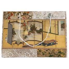 色彩の鮮やかCoromandel Changing Screen ラージペーパーバッグ