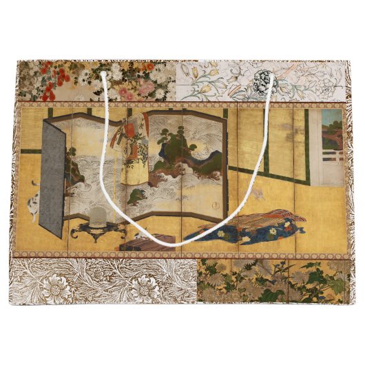 色彩の鮮やかCoromandel Changing Screen ラージペーパーバッグ (正面)