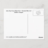 色彩の鮮やかHill John Day Fossible Beds Oregonはがき ポストカード (裏面)