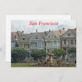 色彩の鮮やかLadies, San Francisco, California card (正面/裏面)