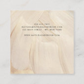 色彩の鮮やかNatural エレガント Neutral スクエア名刺 (裏面)