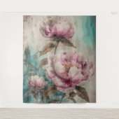 色彩の鮮やかPeonies – タペストリー (正面)