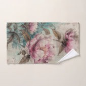 色彩の鮮やかPeonies – バスルーム・タオル・セット バスタオルセット (ハンドタオル)