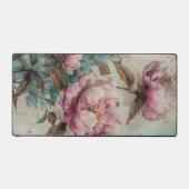 色彩の鮮やかPeonies – マウスパッド、デスクマット、オフィス デスクマット (正面)