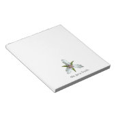 色彩の鮮やかTrillium春Wildflower Notepad ノートパッド (アングル)