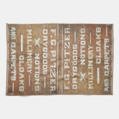 色彩の鮮やかWall Old Store Sign キッチンタオル (横)