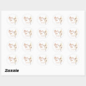 色彩の鮮やかWildflowers Thank You Sticker ラウンドシール (シート)
