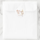 色彩の鮮やかWildflowers Thank You Sticker ラウンドシール (バッグ)