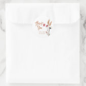 色彩の鮮やかWildflowers Thank You Sticker ラウンドシール (バッグ)