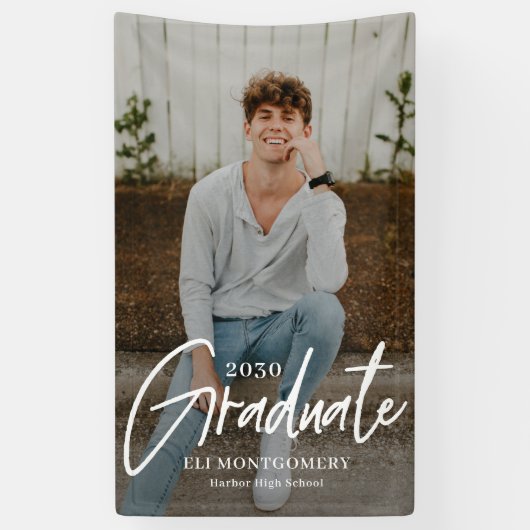 色彩の鮮やかWord編集可能カラー卒業バナー 横断幕 (縦)