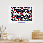 色彩及び型枠シンプル ポスター (キッチン)