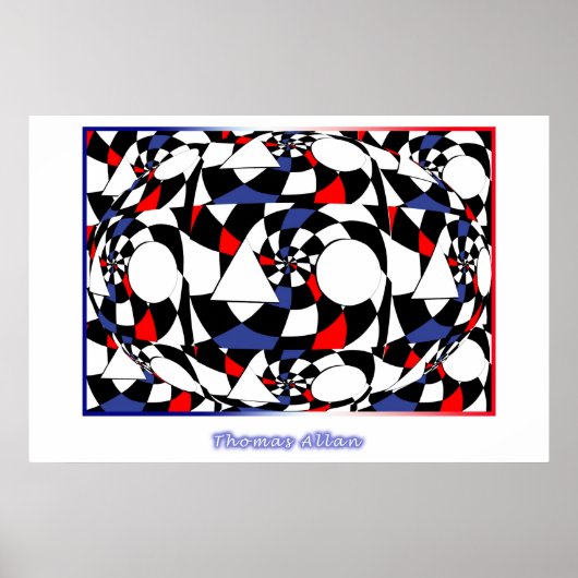 色彩及び型枠シンプル ポスター (正面)