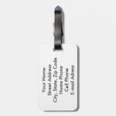 色彩東のドラゴンの荷物のラベル ラゲッジタグ (裏面縦)