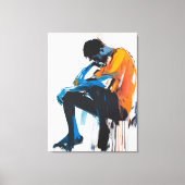 色彩熟考 – 抽象芸術・アート キャンバスプリント (正面)