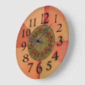 色彩的に時間調整された壁時計 ラージ壁時計 (傾斜)