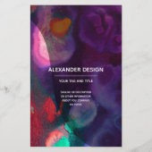 色彩瞑想 | アブストラクト水彩アート チラシ (裏面)