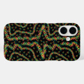 色彩豊かなスーラ様式の点描主義パターン Case-Mate iPhoneケース (裏面 (横))
