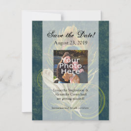 色彩豊かなピーコックの結婚式　保存の日 セーブザデート