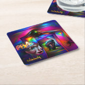 色恐怖症 スクエアペーパーコースター (アングル)