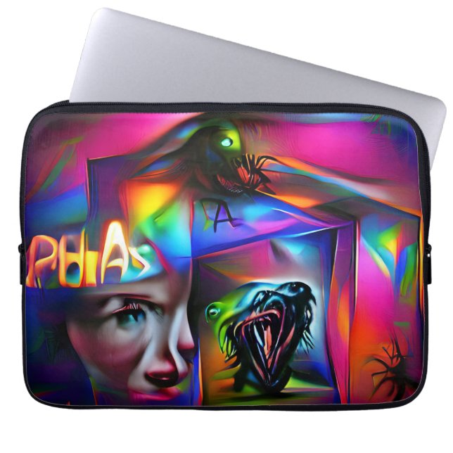 色恐怖症 ラップトップスリーブ (正面)