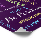 色感動的やる気を起こさせるを選ぶ ポスター (角)