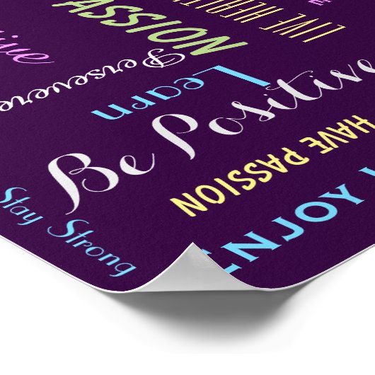 色感動的やる気を起こさせるを選ぶ ポスター (角)