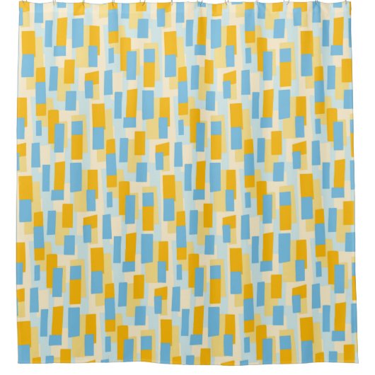 色抽象芸術パターン121022 シャワーカーテン (正面)