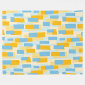 色抽象芸術パターン121022 フリースブランケット (正面(横))