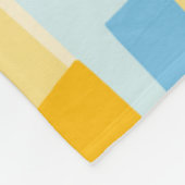 色抽象芸術パターン121022 フリースブランケット (角)