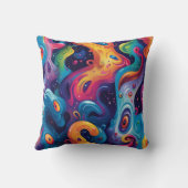 色抽象芸術 クッション (裏面)