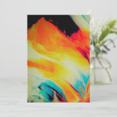 色抽象芸術 サンキューカード (スタンド正面)