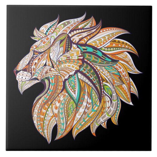 色抽象芸術 タイル (正面)