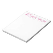 色指定可 手書きスクリプト 名前 ノートパッド (回転)