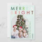 色数々のと明モダンるいクリスマス シーズンカード (正面)