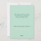 色数々のと明モダンるいクリスマス シーズンカード (裏面)