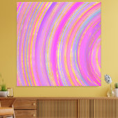 色数々のと金ゴールド キャンバスプリント (インサイチュ (リビング))