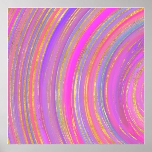 色数々のと金ゴールド ポスター (正面)