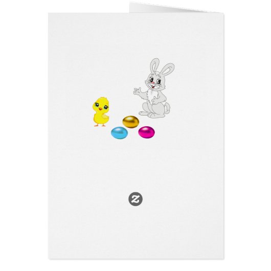 色数々ののイースターエッグ&バニー誕生日 (裏面)