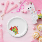 色数々ののカエデ葉ラ ペーパープレート (パーティー)