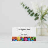 色数々ののキャンディまたは甘い柄 名刺 (スタンド正面)