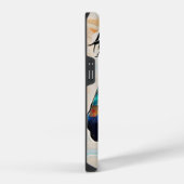 色数々ののステンドグラスのモザイク馬15 iPhoneケース (右側面)