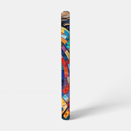 色数々ののステンドグラスのモザイク馬15 SAMSUNG GALAXYケース (左側面)