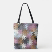 色数々ののデジタル迷彩柄パターン トートバッグ (裏面)